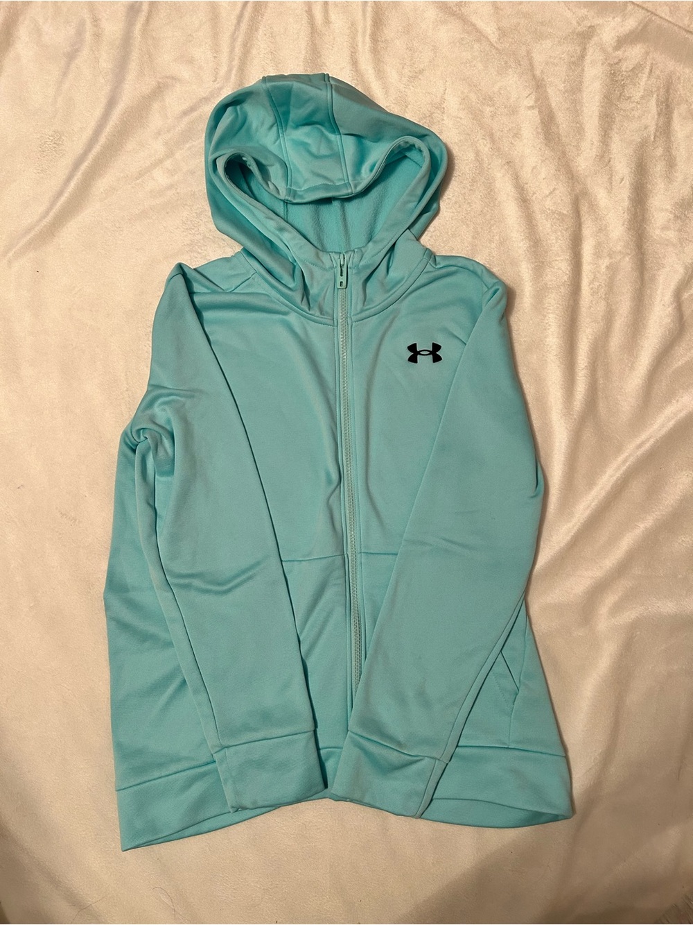 Under Armour Light Teal Zip-Up Hoodie